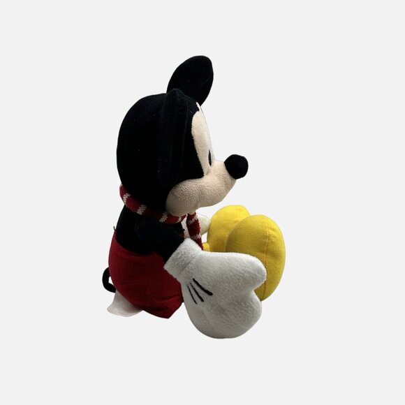 Disney Mickey Mouse 12" Classic Plush Stuffed Animal Red Shorts Scarf Toy - Picture 3 of 6